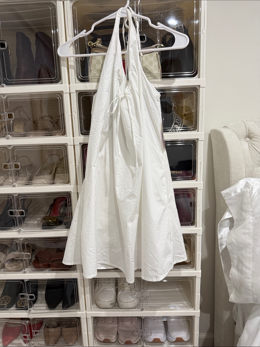 wild fable White Halter Sundress